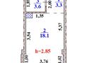 1-комнатная квартира · 25.3 м² · 3/4 этаж, Тамабаева 1А 193 — Рядом со школой за ~ 10 млн ₸ в Ельтае — фото 7