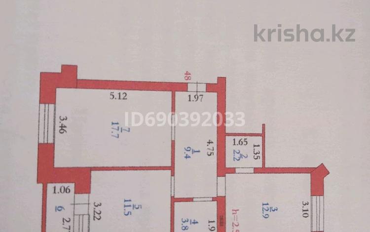2-комнатная квартира, 59 м², 4/4 этаж, Нур Актобе — Дины за 16.5 млн 〒 — фото 2