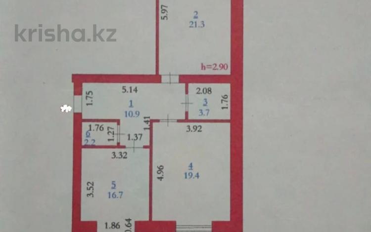 2-комнатная квартира · 74 м² · 3/5 этаж, мкр. Алтын орда за 18.5 млн 〒 в Актобе, мкр. Алтын орда — фото 2