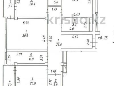 4-комнатная квартира · 155 м² · 6/9 этаж, Жарокова 284/7 за 195 млн ₸ в Алматы, Бостандыкский р-н