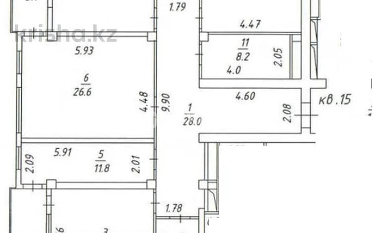 4-комнатная квартира · 155 м² · 6/9 этаж, Жарокова 284/7 за 195 млн ₸ в Алматы, Бостандыкский р-н — фото 2