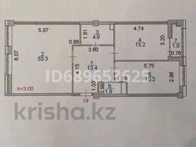 2-комнатная квартира, 85 м², 3/7 этаж, Мангилик ел 36 — Орынбор за 46 млн 〒 в Астане, Есильский р-н