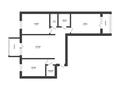 3-бөлмелі пәтер, 68.7 м², 1/3 қабат, Новосёлова 16, бағасы: 15 млн 〒 в Красном яре — фото 4