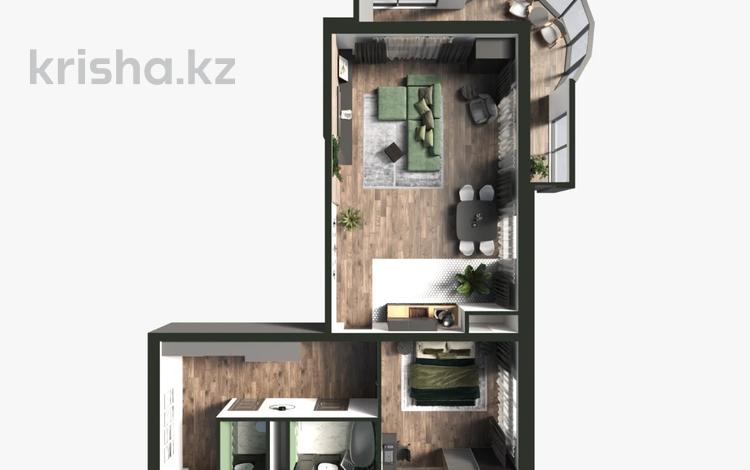 2-комнатная квартира · 103 м² · 4/12 этаж, Аскарова 12 — Саина за ~ 97.9 млн ₸ в Алматы, Ауэзовский р-н — фото 2