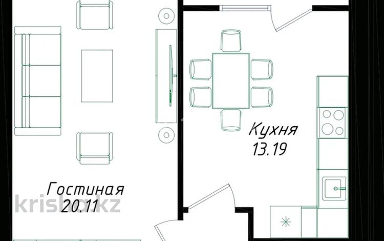 1-комнатная квартира · 44.03 м² · 8/9 этаж, Мухамедханова 43 за 22.4 млн ₸ в Астане, Нура р-н — фото 9