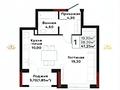 1-бөлмелі пәтер · 41.25 м² · 5/9 қабат, Шамши Калдаяков 16, бағасы: 27.3 млн ₸ в Астане, Сарайшык р-н