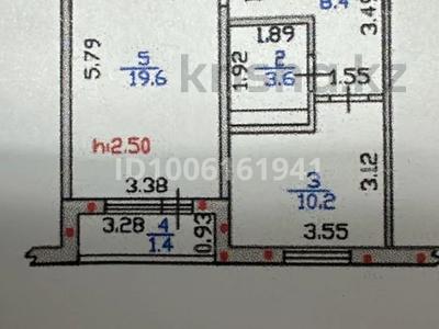 1-комнатная квартира · 44 м² · 2/5 этаж, Микрорайон Жулдыз 33 за 15 млн 〒 в Талдыкоргане, мкр военный городок Жулдыз