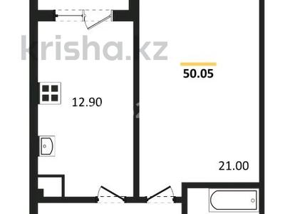 1-комнатная квартира, 50.2 м², 3/5 этаж, мкр Кайрат, Тараз 1/1 за 21.5 млн 〒 в Алматы, Турксибский р-н