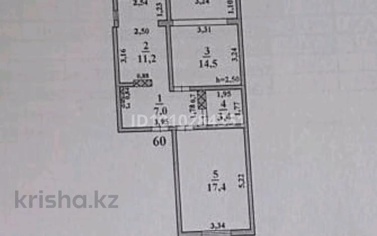 2-бөлмелі пәтер · 53.5 м² · 5/5 қабат, мкр Нижний Отырар 12, кв 60, бағасы: 16.9 млн ₸ в Шымкенте, Туран р-н — фото 13