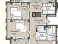 5-комнатная квартира, 171 м², 19/22 этаж, Акмешит 1 за 135.5 млн 〒 в Астане, Есильский р-н