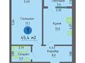2-бөлмелі пәтер · 72.4 м² · 2 қабат, Шамелова 84, бағасы: ~ 15.2 млн ₸ в Уральске — фото 11