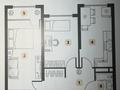 2-комнатная квартира · 64.4 м² · 8/9 этаж, мкр Шугыла 342/1 за 37 млн ₸ в Алматы, Наурызбайский р-н