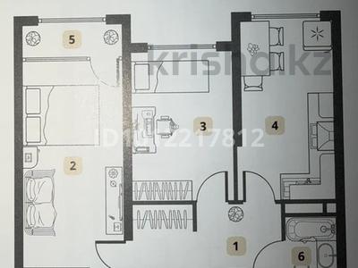 2-комнатная квартира · 64.4 м² · 8/9 этаж, мкр Шугыла 342/1 за 37 млн ₸ в Алматы, Наурызбайский р-н