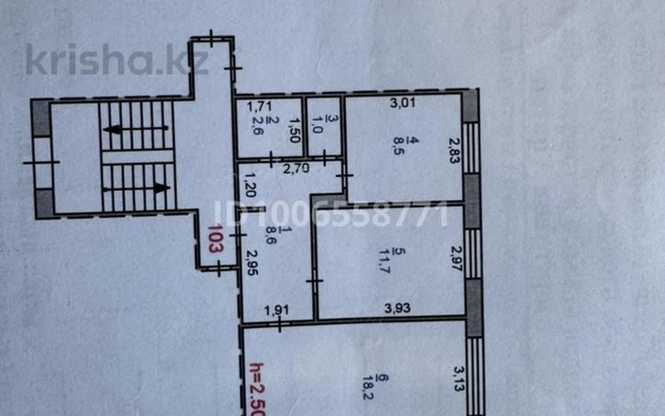 2-комнатная квартира · 52 м² · 1/6 этаж, Камзина 28 за 12.5 млн ₸ в Аксу — фото 2