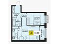 2-бөлмелі пәтер · 48.86 м² · 5/7 қабат, мкр Кайрат, Туркестан — Рыскулова-ВОАД, бағасы: 31 млн ₸ в Алматы, Турксибский р-н — фото 11