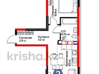 2-бөлмелі пәтер · 43.32 м² · 14/15 қабат, Қайтпас-2 ш/а, 42.375249, 69.606585 1 — Тц дендропарк, бағасы: 26.5 млн ₸ в Шымкенте, Абайский р-н