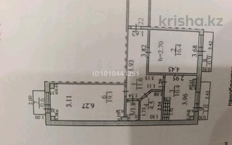 2-бөлмелі пәтер · 64 м² · 5/10 қабат, мкр Городской Аэропорт 1/4, бағасы: 24 млн ₸ в Караганде, Казыбек би р-н — фото 2