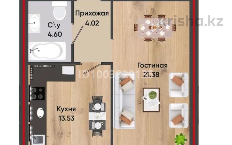 1-комнатная квартира · 45 м² · 5/5 этаж, Тимирязева 1а за 16 млн 〒 в Щучинске — фото 2