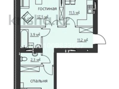 2-комнатная квартира · 65.8 м² · 5/6 этаж, мкр Юго-Восток — Улица Муканова за 26.8 млн 〒 в Караганде, Казыбек би р-н