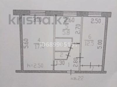 2-комнатная квартира · 46 м² · 1/5 этаж, Поповича 31 за 12 млн 〒 в Глубокое
