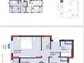 2-комнатная квартира · 54 м² · 11/12 этаж, Е-15 5 за 34 млн ₸ в Астане, Нура р-н