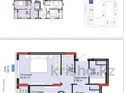 2-комнатная квартира · 54 м² · 11/12 этаж, Е-15 5 за 34 млн ₸ в Астане, Нура р-н