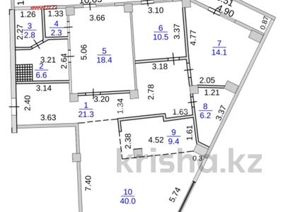 4-комнатная квартира · 143 м² · 6/9 этаж, мкр Юго-Восток, Просп. Республики 40 — Прак Победы за 80 млн 〒 в Караганде, Казыбек би р-н