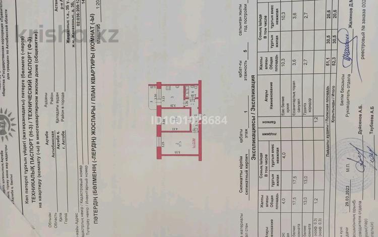 2-бөлмелі пәтер · 56 м² · 1/5 қабат, Алматинская 3б, бағасы: 14 млн ₸ в Актобе, жилой массив Жанаконыс — фото 2
