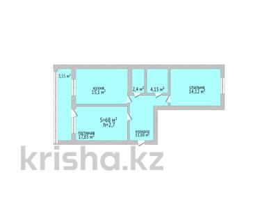 2-комнатная квартира, 67.8 м², 8/9 этаж, Каирбекова 358/4 за ~ 24.7 млн 〒 в Костанае