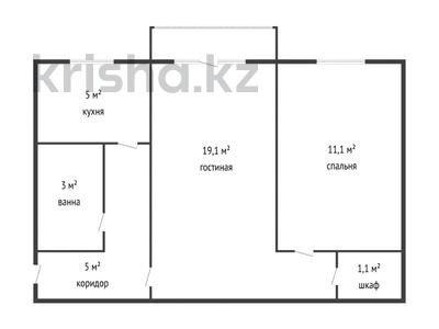 2-комнатная квартира, 48 м², 3/4 этаж, Республика — Электрон за 14 млн 〒 в Шымкенте, Абайский р-н