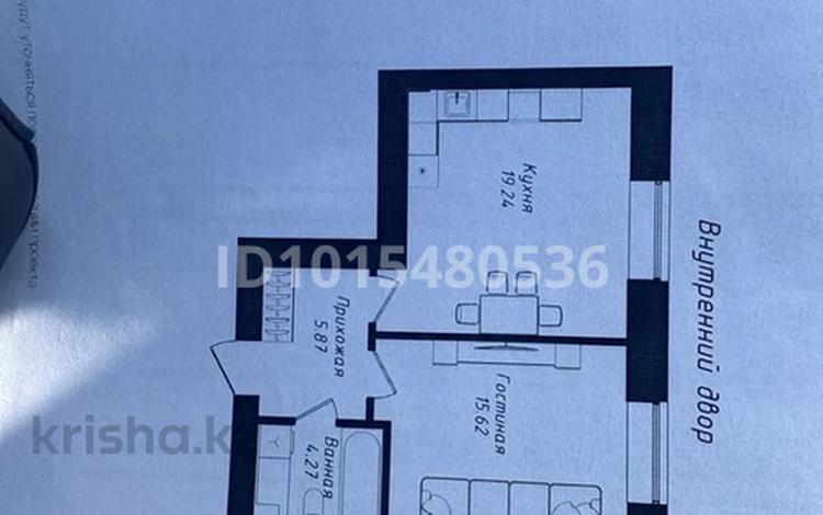 1-комнатная квартира · 45 м² · 5/9 этаж, Жубан Молдагалиев за 25.2 млн ₸ в Астане, Нура р-н — фото 2