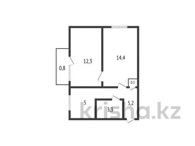 2-комнатная квартира, 41.3 м², 4/5 этаж, кобланды батыра 44 за 12.5 млн 〒 в Костанае
