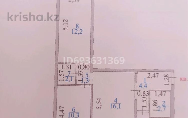 3-комнатная квартира, 55.7 м², 4/5 этаж, Гёте за 18.2 млн 〒 в Астане, Сарыарка р-н — фото 2