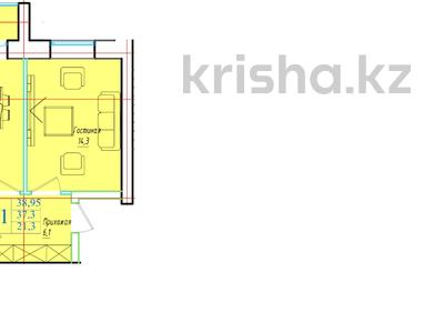 1-комнатная квартира, 38.95 м², 5/5 этаж, кошкарбаева 39 за ~ 9.5 млн 〒 в Кокшетау