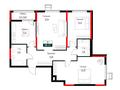 3-бөлмелі пәтер · 96.41 м² · 13/16 қабат, Е-882 13в, бағасы: 40.8 млн ₸ в Астане — фото 3