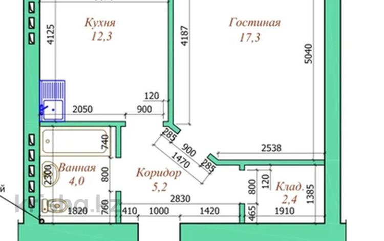 1-комнатная квартира, 48 м², 5 этаж, Проспект Алии Молдагуловой 66 б — Мангилик Ел за 14.7 млн 〒 в Актобе — фото 2