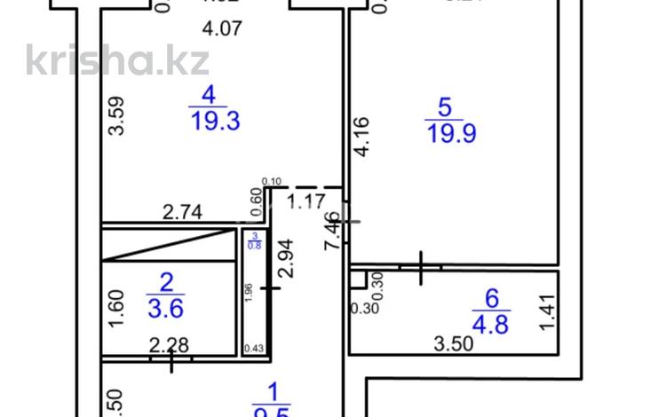 1-бөлмелі пәтер · 61 м² · 3/10 қабат, 40-й мкр 2, бағасы: 28 млн ₸ в Актау — фото 2