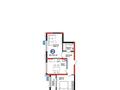 2-бөлмелі пәтер · 61.74 м² · 2/12 қабат, мкр Акжайык, Толеметова 81 а — Тулеметова 81 а, бағасы: 37 млн ₸ в Шымкенте, Абайский р-н