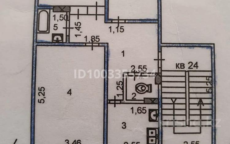 3-комнатная квартира · 70 м² · 5/5 этаж, мкр Нижний Отырар, верхний Отырар ш/а 38 — рядом баня Отырар за 25 млн ₸ в Шымкенте, Туран р-н — фото 2
