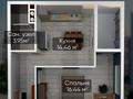 1-комнатная квартира · 42.1 м² · 2/7 этаж, улица Талдыарал 19 за 24.5 млн ₸ в Алматы, Алатауский р-н — фото 2