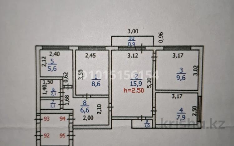 4-бөлмелі пәтер · 60 м² · 4/5 қабат, Караменде Би 74/2, бағасы: 18.5 млн ₸ в Балхаше — фото 2