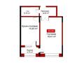1-комнатная квартира · 45 м², Азаттык 21/2 за ~ 21.2 млн ₸ в Атырау — фото 3