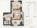2-комнатная квартира · 80.1 м² · 12/17 этаж, Пушкина 25/1 за 30 млн ₸ в Астане, р-н Байконур — фото 13