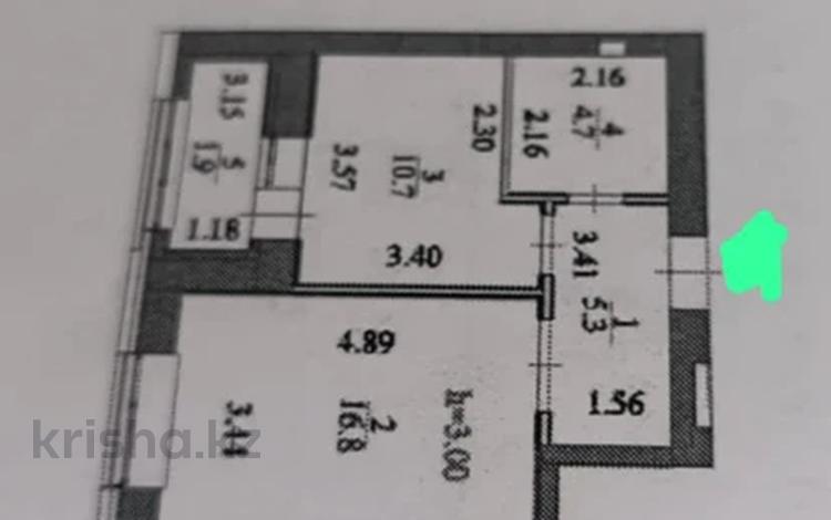 1-комнатная квартира · 40 м² · 6/9 этаж, Е 496 7 за 26.5 млн 〒 в Астане, Есильский р-н — фото 2