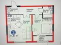 2-бөлмелі пәтер · 51.42 м² · 4/6 қабат, Тараз 135/11, бағасы: 37 млн ₸ в Алматы, Турксибский р-н — фото 4