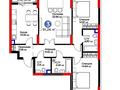 3-комнатная квартира · 92 м² · 2/17 этаж, Кенесары 57 — золотой центр за 57 млн ₸ в Астане, р-н Байконур — фото 2