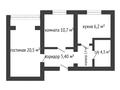 2-комнатная квартира, 49.5 м², 5/7 этаж, мкр 12 за 19.8 млн 〒 в Актобе, мкр 12 — фото 13