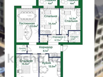 4-комнатная квартира, 109.7 м², 5/5 этаж, Муканова 51/4 — Ресторан Каркаралы за 33.5 млн 〒 в Караганде, Казыбек би р-н