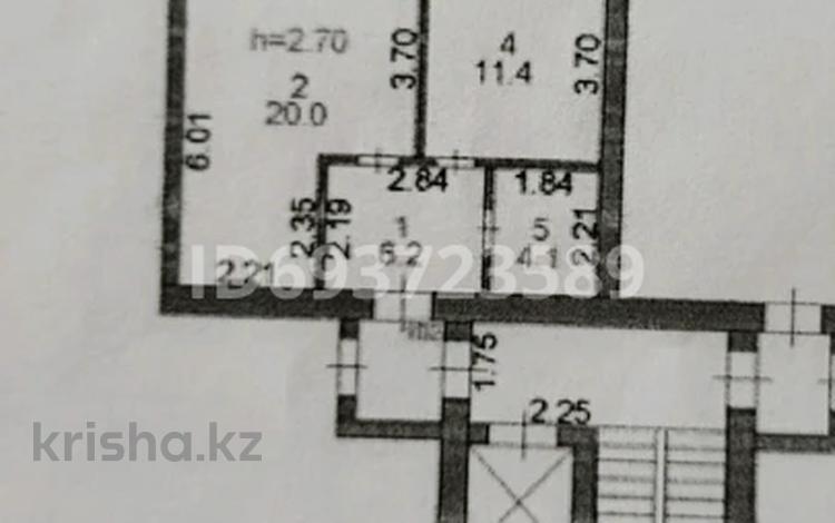 1-комнатная квартира, 45 м², 3/9 этаж, Глинки 36 — ресторан Мереке за 20 млн 〒 в Семее — фото 2