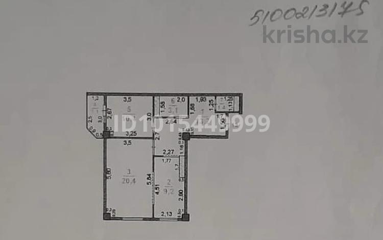 2-комнатная квартира · 58.8 м² · 4/9 этаж, мкр Нурсат 75 за 24 млн ₸ в Шымкенте, Каратауский р-н — фото 13